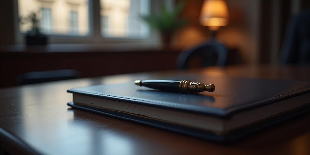 Professional legal office setting in London